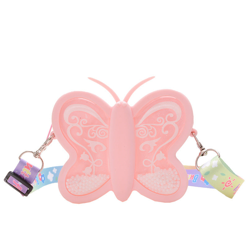 Wholesale Silicone Cute Butterfly Kids Shoulder Bag